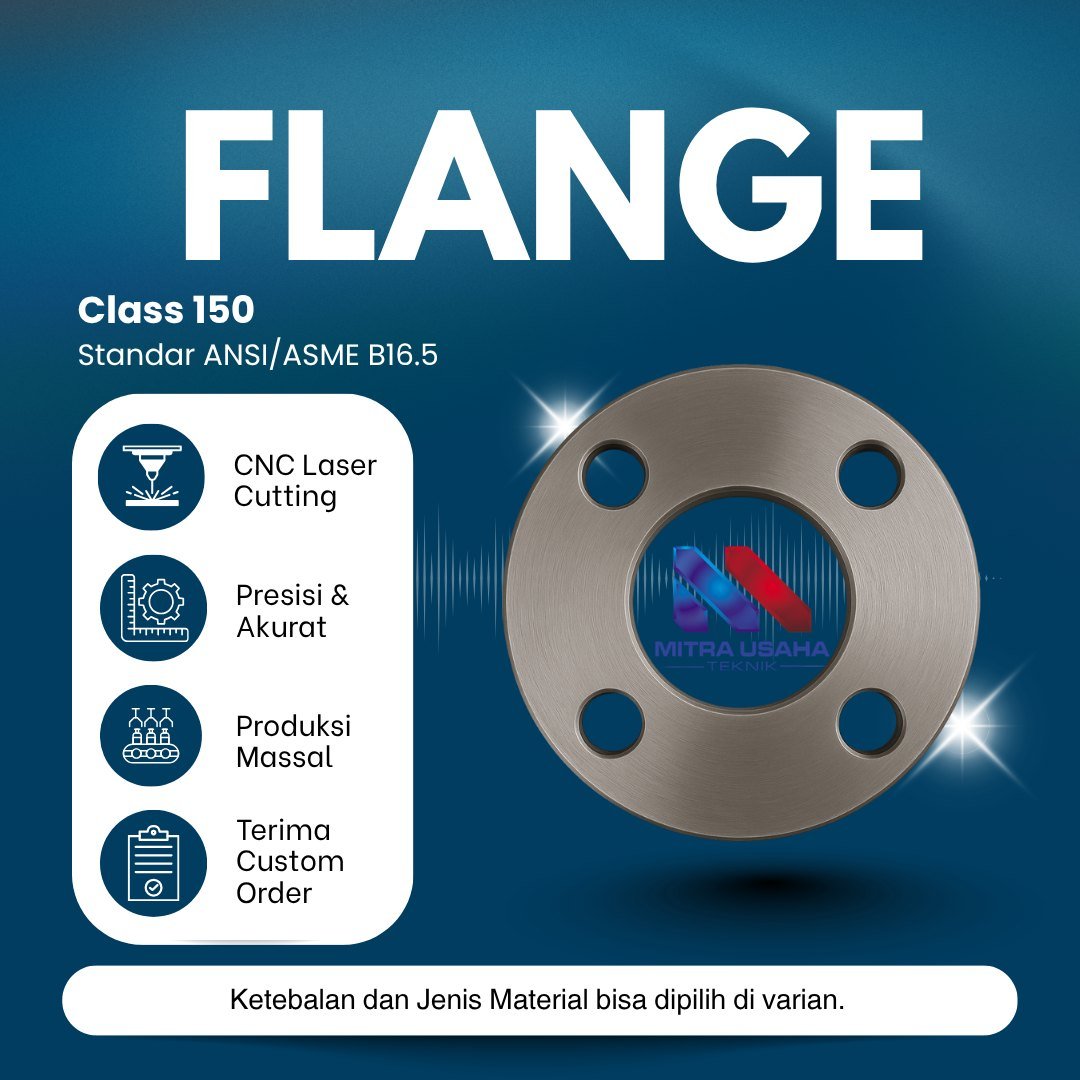 Flange ANSI 150 8 Inch OD 345 X ID 203  L. Baut  22.2