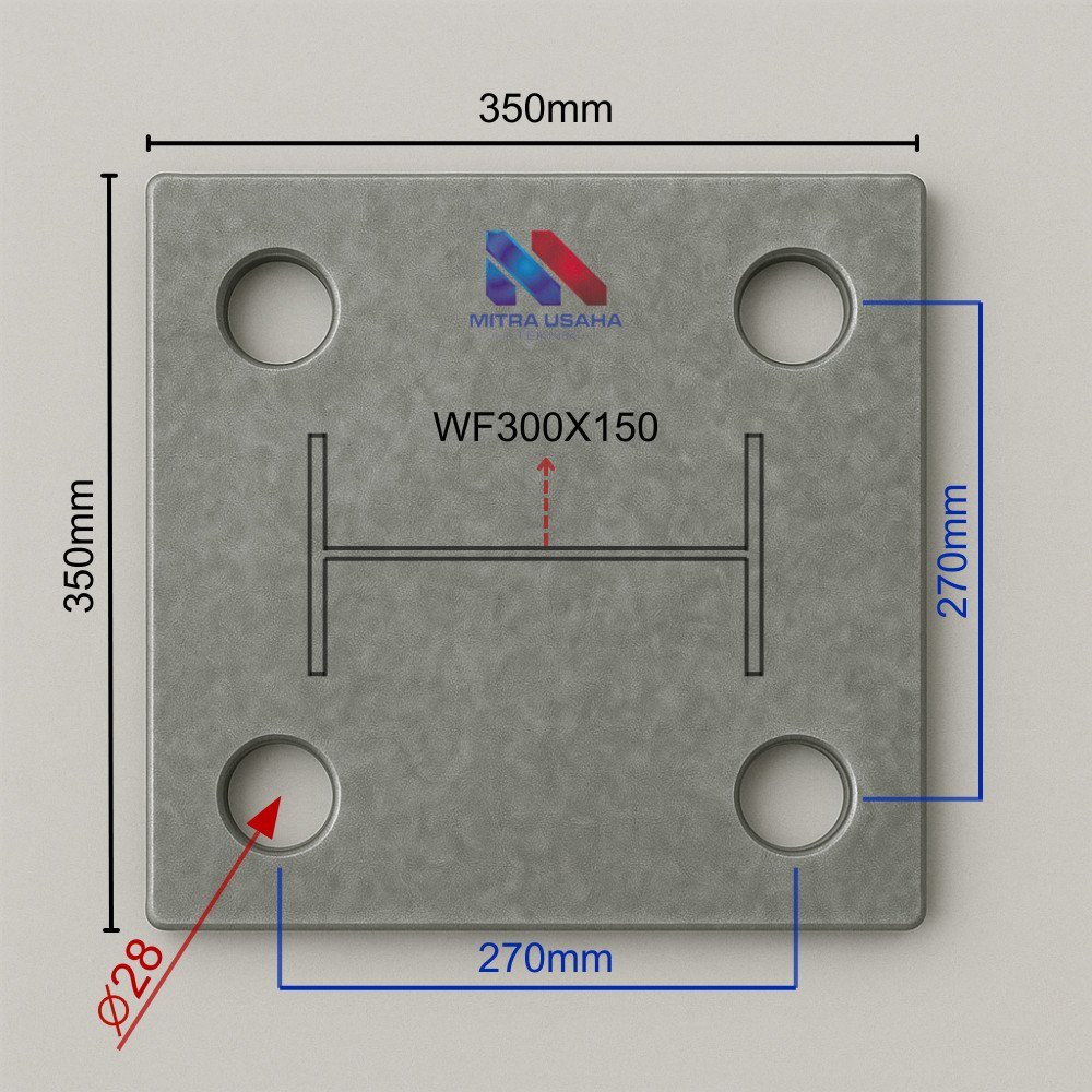 Base Plate WF300 350x350 CTPN